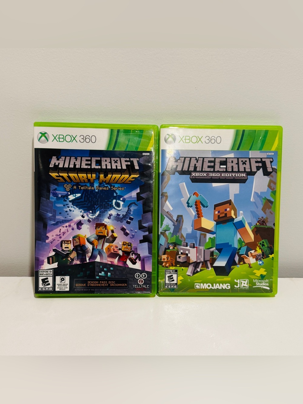 Minecraft Game Bundle Xbox 360 - Xbox 360 Edition & Story Mode Season Pass Disc